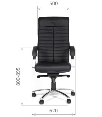 Компьютерное кресло CHAIRMAN 480 Экокожа премиум черная в Благовещенске - изображение 1